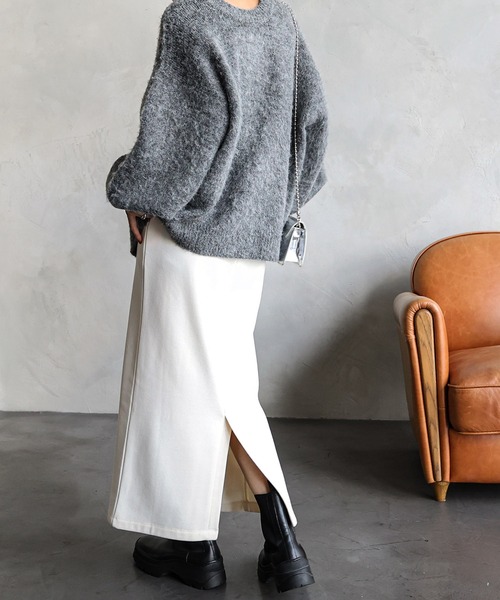 「andme」 「alma design」タイトスカート L ブラウン レディース_画像5