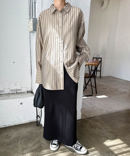 「andme」 「alma design」タイトスカート L ブラウン レディース_画像8