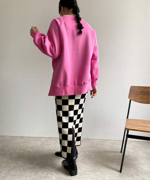 「LHELBIE」 ニットスカート M ベージュ レディース_画像9