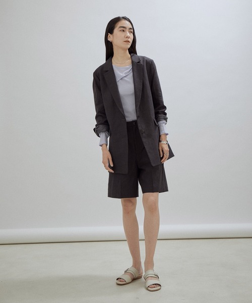 「SALON adam et rope'」 テーラードジャケット S ベージュ レディースの画像