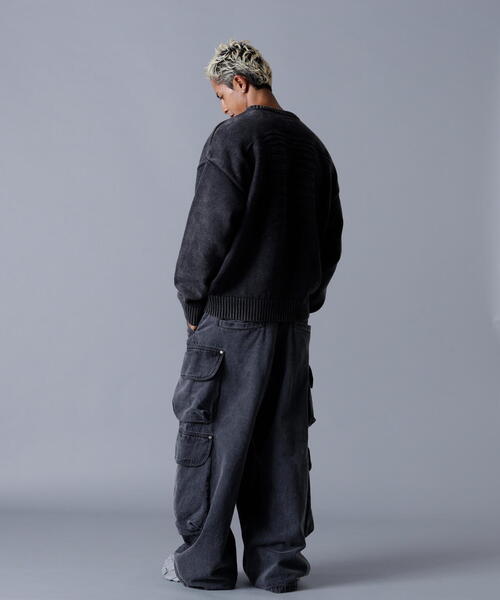「DANKE SCHON」 長袖ニット L ブラック メンズの画像