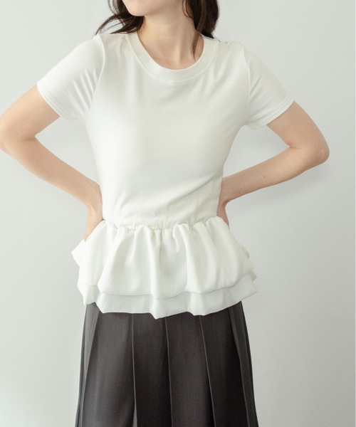 on：nue（オンニュ） tシャツ 「on:nue」「着用動画あり！」 異素材 