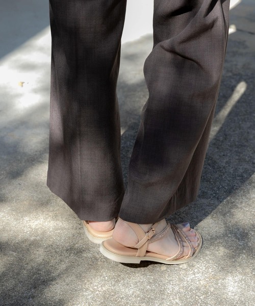 「SENSE OF PLACE by URBAN RESEARCH」 フラットサンダル MEDIUM シルバー レディース_画像3