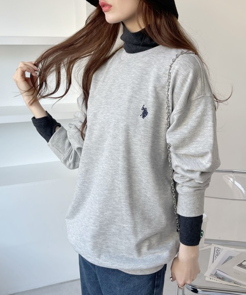 「U.S. POLO ASSN.」 スウェットカットソー M オフホワイト レディース_画像7
