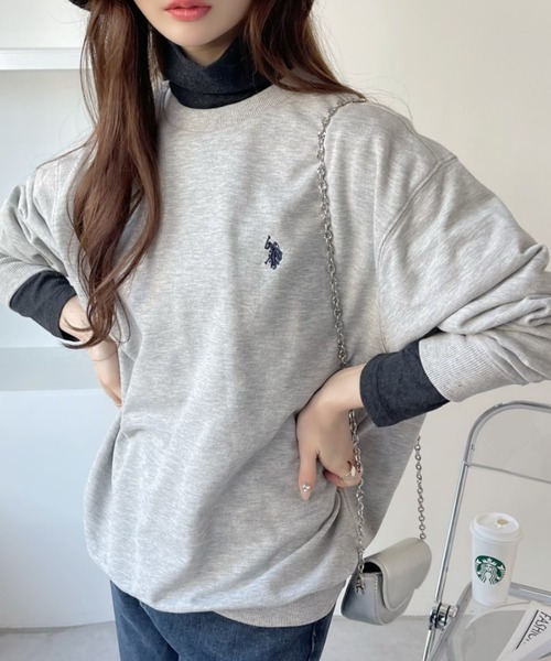 「U.S. POLO ASSN.」 スウェットカットソー M オフホワイト レディース_画像9