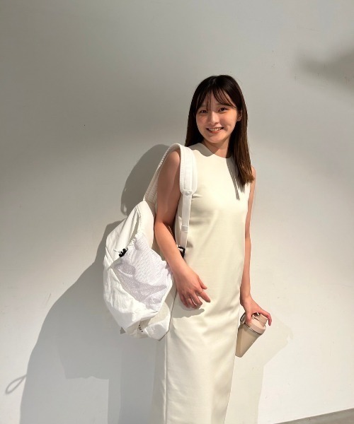 「emmi」 ノースリーブワンピース 0 ブラック レディース_画像6