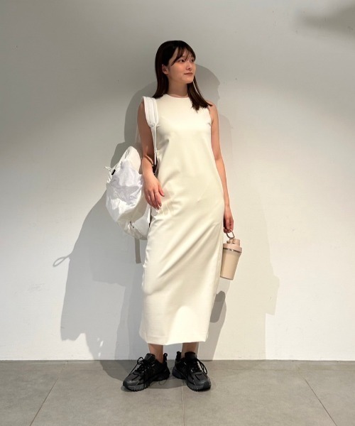 「emmi」 ノースリーブワンピース 0 ブラック レディース_画像7