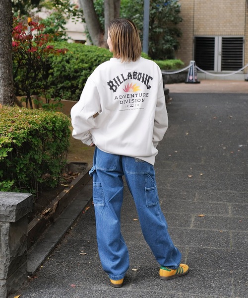 「BILLABONG」 スウェットカットソー LARGE チャコール メンズ_画像3