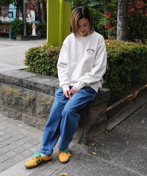 「BILLABONG」 スウェットカットソー LARGE チャコール メンズ_画像4