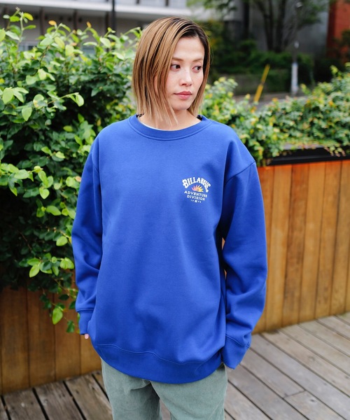 「BILLABONG」 スウェットカットソー LARGE チャコール メンズ_画像9