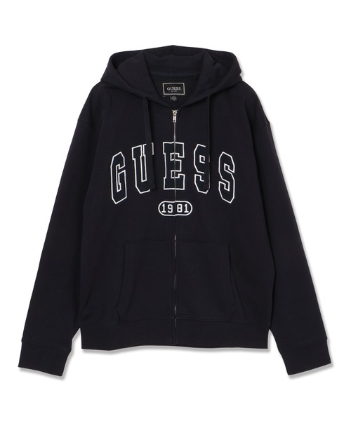 GUESS（ゲス） パーカー DAVIS Zip Hoodie パーカー ジップアップ ロゴ