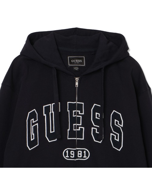 GUESS（ゲス） パーカー DAVIS Zip Hoodie パーカー ジップアップ ロゴ