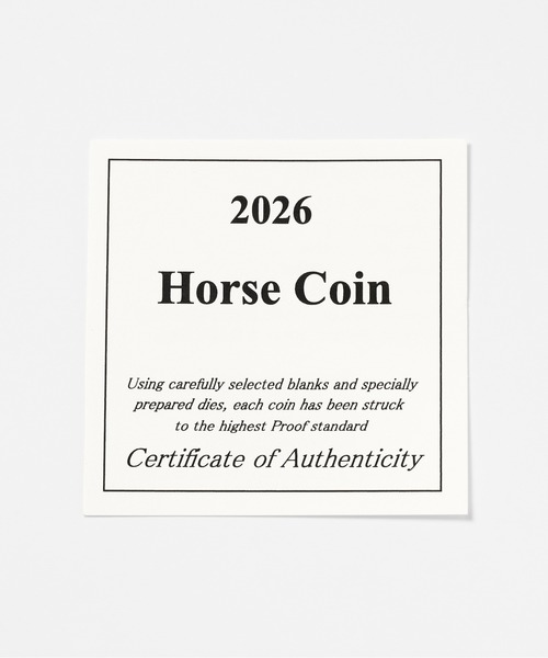 ネックレス K24 / K18 コイン ペンダント トップ（Horse）1/30 レディース メンズの画像