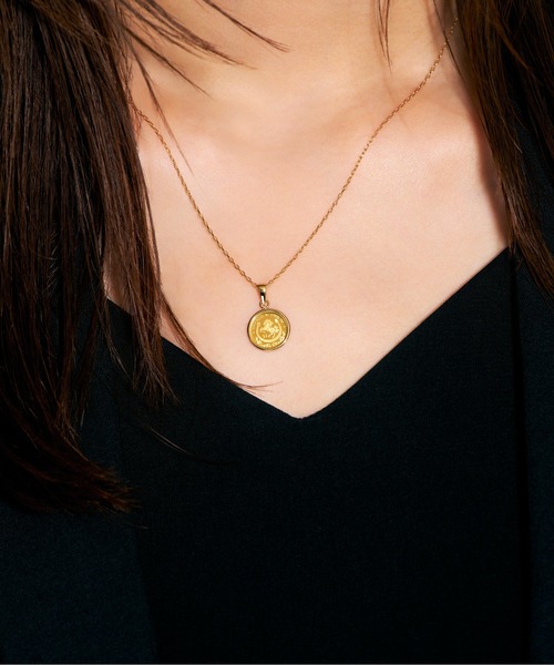 Jewel closet by L&Co. ネックレス K24 / K18 コイン ペンダント