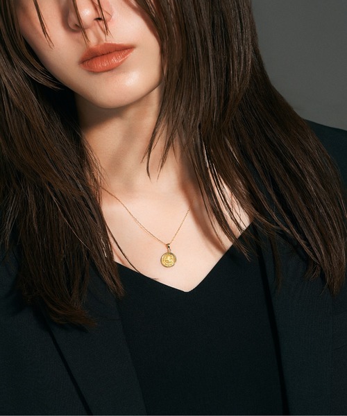 Jewel closet by L&Co. ネックレス K24 / K18 コイン ペンダント