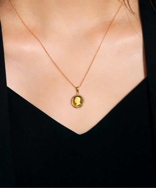 ペンダントトップ①その他付属品 Jewel closet by L&Co. ネックレス K24 / K18 コイン ペンダント