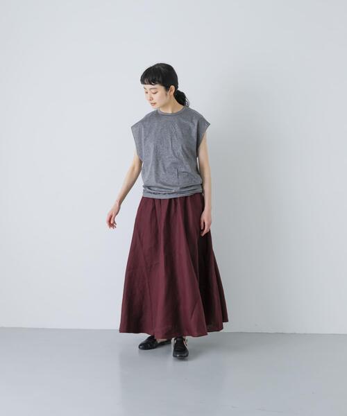 かぐれ ロング スカート リネンフレアスカート : ZOZOTOWN Yahoo!店