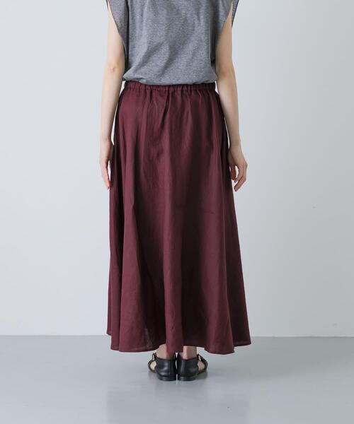 かぐれ ロング スカート リネンフレアスカート : ZOZOTOWN Yahoo!店