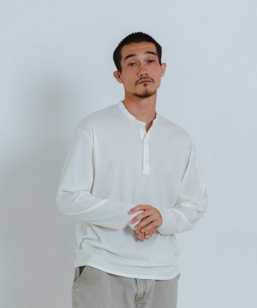 RRL HENLEYNECK L/S ヘンリーネック ロング Tシャツ ロンT THE BOLDMAN ヘンリーネック tシャツ Henleyneck L/S Tee / ヘンリー