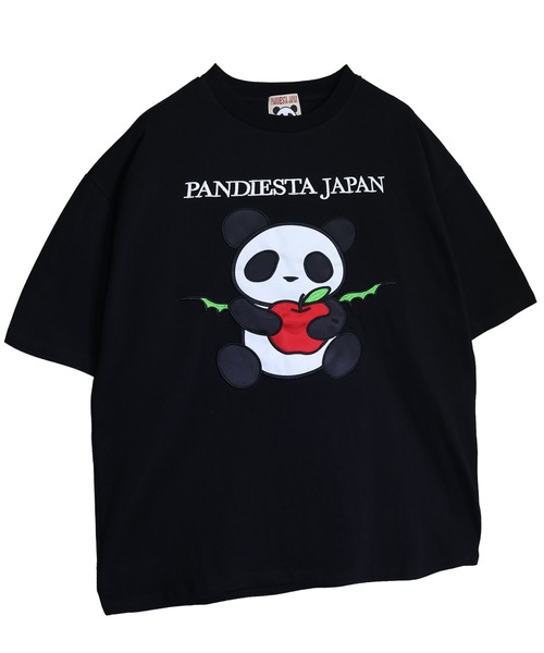 PANDIESTA（パンディエスタ） tシャツ りんご大好きパンダさんTシャツ