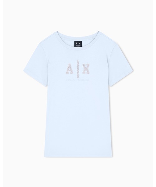 tシャツ 「A|X アルマーニ エクスチェンジ」AXロゴ 半袖クルーネックTシャツ/REGULAR（EC限定カラー含） レディースの画像