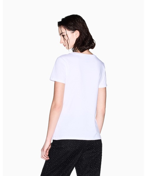 tシャツ 「A|X アルマーニ エクスチェンジ」AXロゴ 半袖クルーネックTシャツ/REGULAR（EC限定カラー含） レディースの画像
