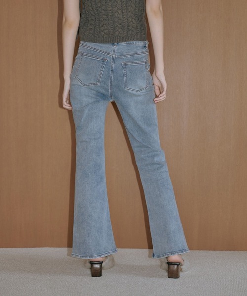 「Lil Ambition」 ブーツカットデニムパンツ M ブラック レディース_画像5