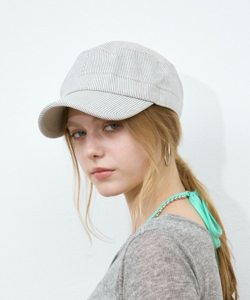Rohwel キャップ 帽子 レディース Pinstripe Casquette/ ピン