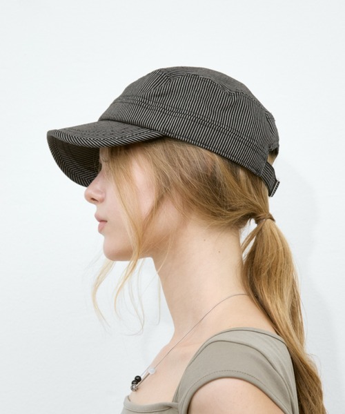 BONCOURA キャスケット 帽子 キャップ Rohwel キャップ 帽子 レディース Pinstripe Casquette/ ピン