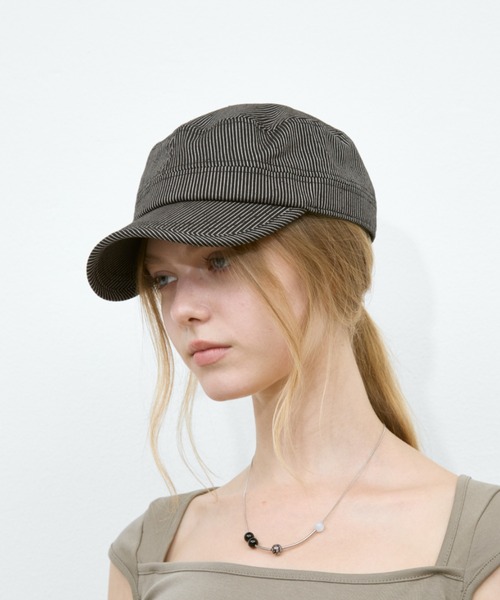 Rohwel キャップ 帽子 レディース Pinstripe Casquette/ ピン