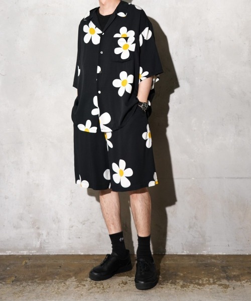 SUNNY SPORTS（サニースポーツ） シャツ 半袖 PRINTED BOX SHIRT