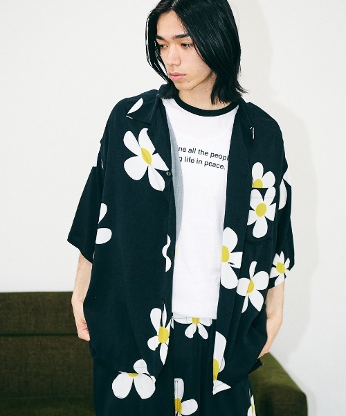 SUNNY SPORTS（サニースポーツ） シャツ 半袖 PRINTED BOX SHIRT