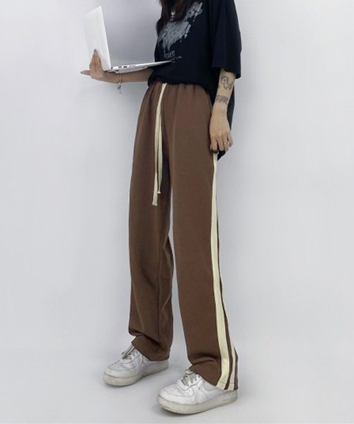「c.u.l」 ジャージパンツ L ブラック レディース_画像9