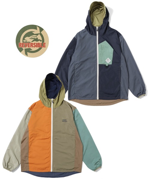 「KRIFF MAYER」 マウンテンパーカー LARGE ブルー メンズ_画像2