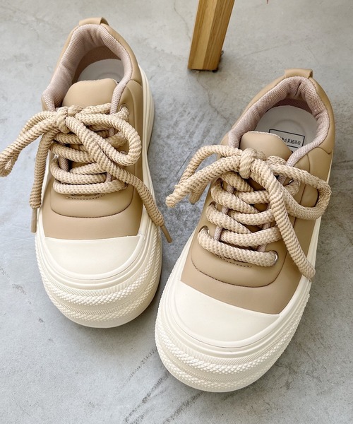 「Nana」 ローカットスニーカー 24.5cm ブラック レディース_画像2