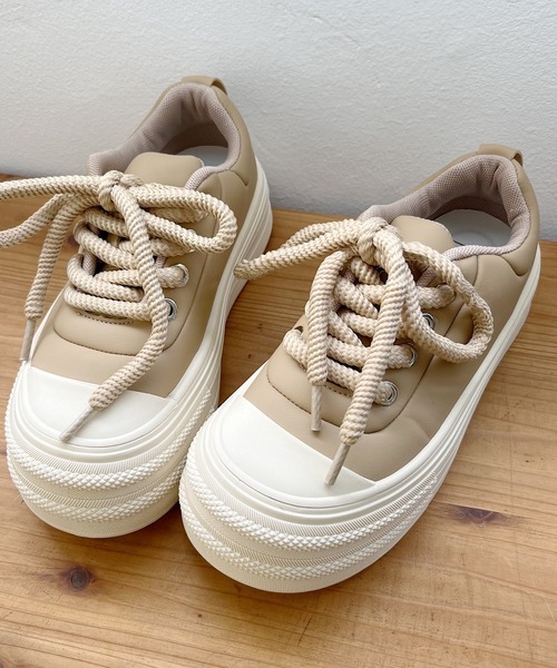 「Nana」 ローカットスニーカー 24.5cm ブラック レディース_画像3