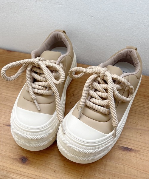 「Nana」 ローカットスニーカー 24.5cm ブラック レディース_画像4