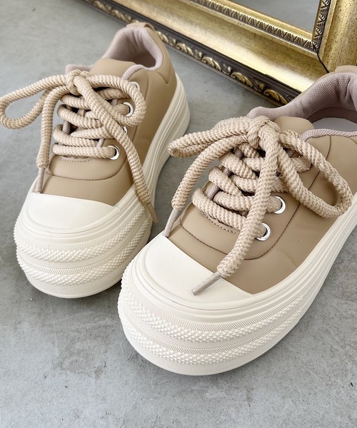 「Nana」 ローカットスニーカー 24.5cm ブラック レディース_画像5