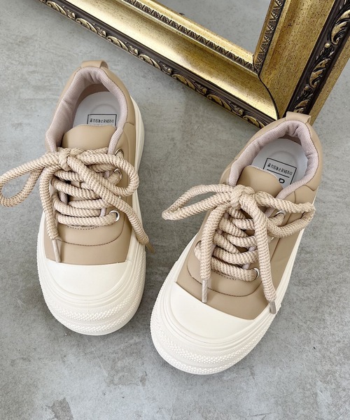 「Nana」 ローカットスニーカー 24.5cm ブラック レディース_画像7