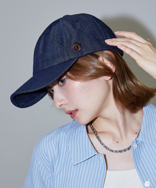 「PUBLUX」 キャップ「MARY QUANTコラボ」 ONE SIZE ブラック レディース_画像5