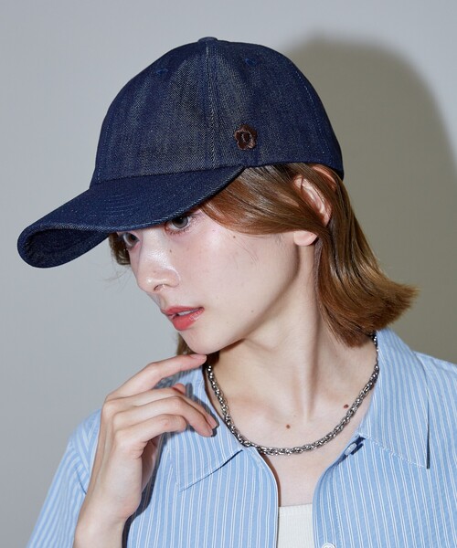 「PUBLUX」 キャップ「MARY QUANTコラボ」 ONE SIZE ブラック レディース_画像6