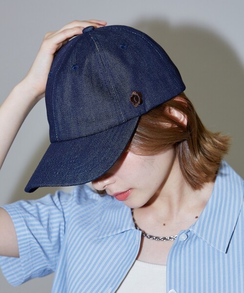 「PUBLUX」 キャップ「MARY QUANTコラボ」 ONE SIZE ブラック レディース_画像7