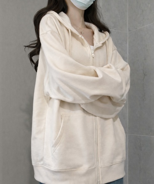 「cammie」 ジップアップパーカー M グレー レディース_画像5