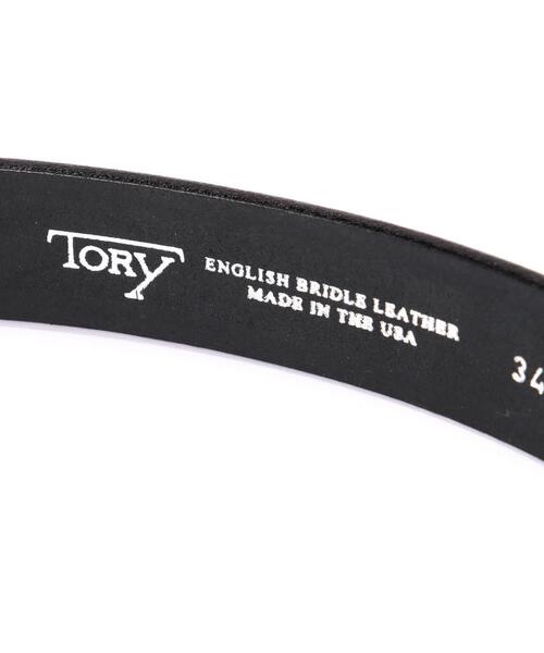 「TORY LEATHER」 ベルト 32 ブラック メンズ_画像6