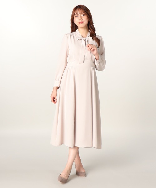 「LAISSE PASSE」 「Debut de Fiore」長袖ワンピース MEDIUM ナチュラル レディース_画像6