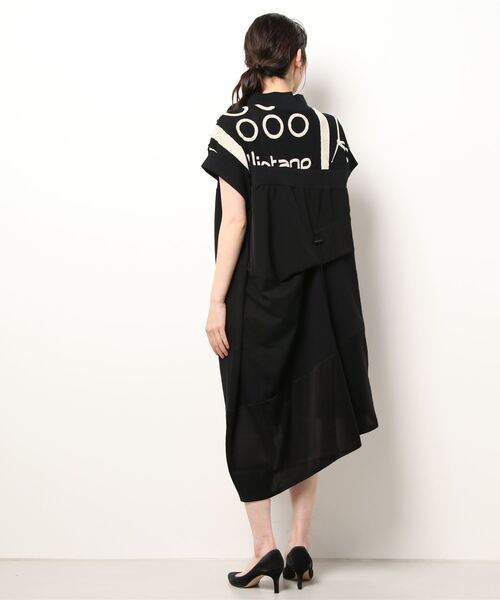 「gomme」 半袖ワンピース MEDIUM ブラック レディース_画像3