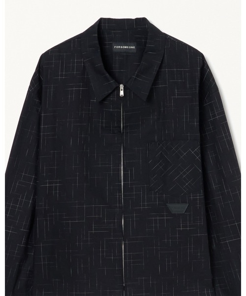 ブルゾン アウター FORSOMEONE KASURI ZIP SHIRT メンズの画像
