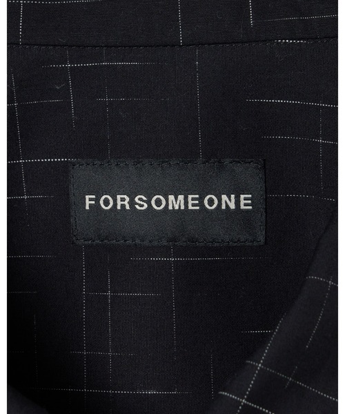 ブルゾン アウター FORSOMEONE KASURI ZIP SHIRT メンズの画像