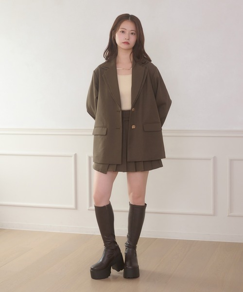 「Ambre Neige」 キュロット FREE チャコールグレー レディース_画像8