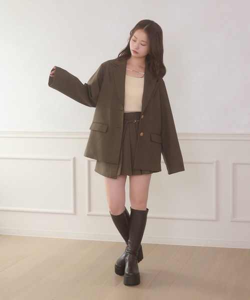 「Ambre Neige」 キュロット FREE チャコールグレー レディース_画像9